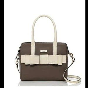 Kate Spade Alice Court Convertible Satchel Cliff Grey/Bone